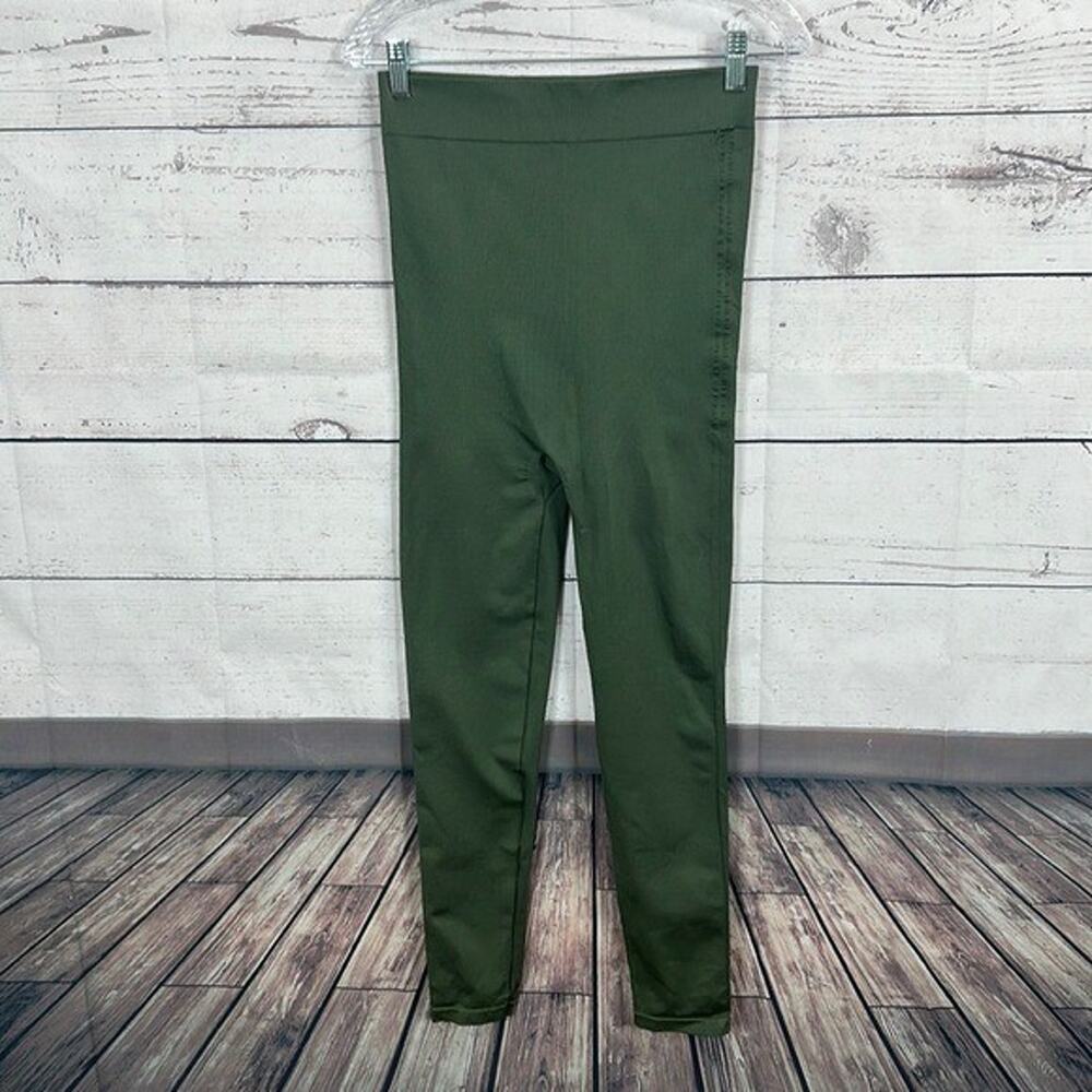 Blanqi‎ Maternity Leggings Womens Large Green High Compression Comfort Support